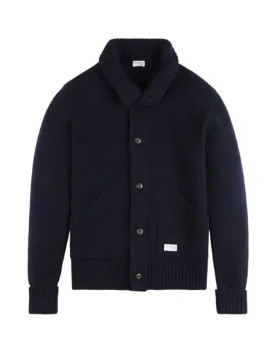 Fay Dark Navy Blue Knit Cardigan