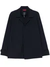 Fay Dark Navy Minimalist Jacket In Blue