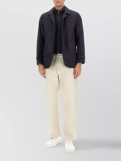 Fay "dawn" Jacket Featuring Pockets In Blue