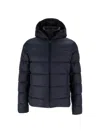 Fay Db Front Piuma Cappuccio In Blue