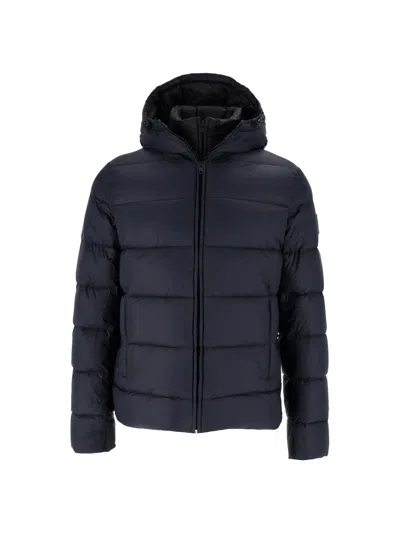 Fay Db Front Piuma Cappuccio In Blue