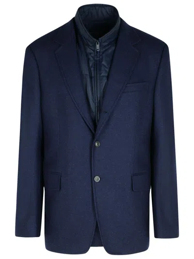 FAY DB NAVY POLYAMIDE JACKET