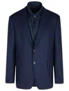 Fay Two-button Peak-lapel Jacket In Blue