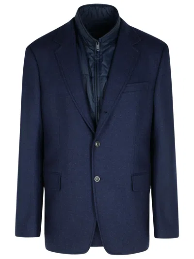 FAY FAY 'DB' NAVY POLYAMIDE JACKET MEN