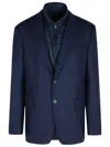Fay Two-button Peak-lapel Jacket In Blue