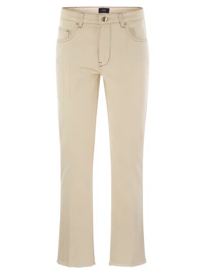 FAY DENIM 5-POCKET TROUSERS