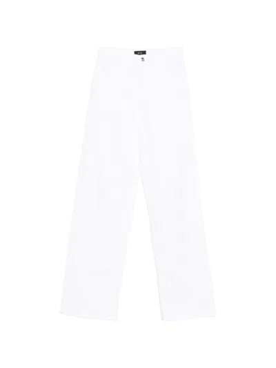 Fay Denim Cotton Jeans In White