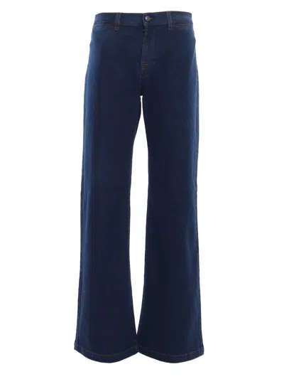 FAY DENIM FLARE STRETCH PANT