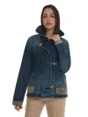 Fay Mini 3-hook Denim Jacket In Denim