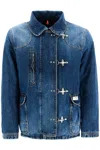 Fay Denim Jacket With 4 Hooks In Blue