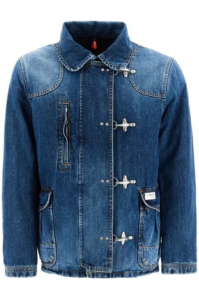 Fay Denim Jacket With 4 Hooks In U801
