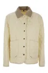 Fay Mini Diamond Quilted Nylon Shirt Jacket
