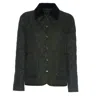 Fay Diamond-quilted Nylon Shirt Jacket With Plush Velvet Collar