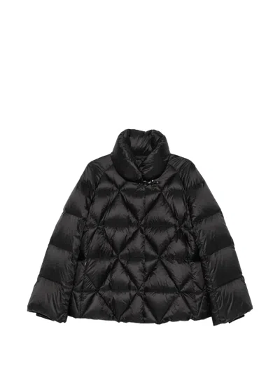 Fay Diamond-quilted Lobster-claw Jacket In Black