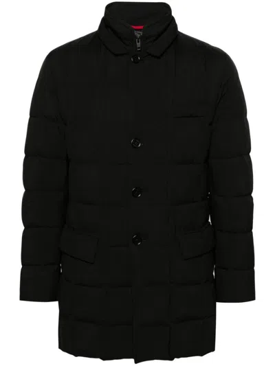 Fay Double Breast Down Jacket Clothing In Black