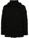 Fay Padded Bomber Jacket With Double-breasted Hooded Design
