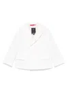 Fay Double-breasted Blazer In White
