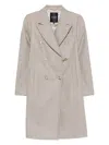 Fay Double-breasted Clasp Coat In Neutral