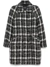 Fay Black Cotton Blend Coat Woman In Black