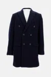 Fay Double Breasted Coat In Blue