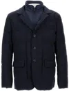 Fay Double-breasted Down Jacket In Blue