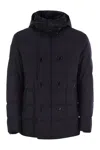Fay Double-breasted Down Jacket With Hood