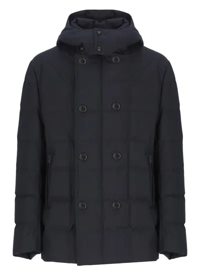 FAY DOUBLE-BREASTED DOWN JACKET WITH HOOD