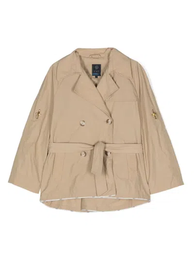 Fay Kids' Double-breasted Jacket In Neutrals