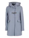 Fay Double-breasted Toggle Coat In Blue