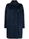 FAY FAY DOUBLE-BREASTED WOOL BLEND COAT