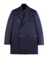 Fay Double-breasted Wool Double Coat In Black
