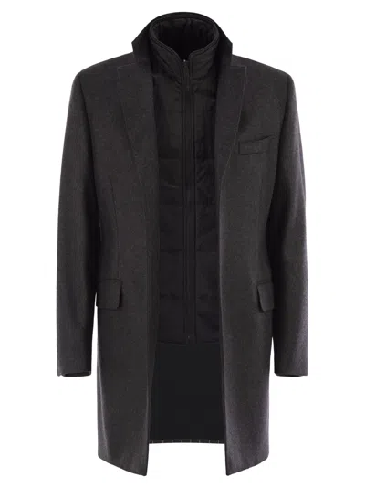 FAY DOUBLE COAT IN WOOL AND CASHMERE CLOTH
