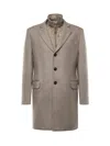 Fay Double Coat In Wool And Cashmere Cloth In Gray