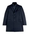 Fay Tailored Inner Down Jacket Three-button Coat In Blue
