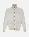 Fay Cotton Bomber Jacket Double Construction