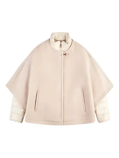 Fay Women 3-in-1 Double-sided Wool And Cashmere Cape In Neutral