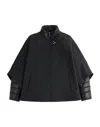Fay 3-in-1 Double-sided Wool And Cashmere Cape In Black