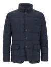 Fay Double-breasted Down Jacket Clothing In Blue