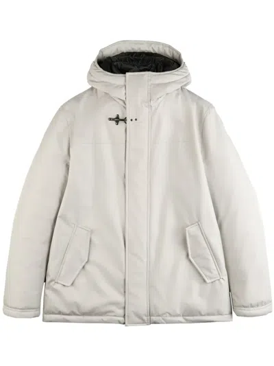 Fay Hooded Padded Jacket In White