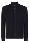 Fay Double Front Cardigan In Blue