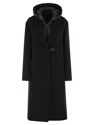 FAY DOUBLE FRONT COAT IN WOOL AND CASHMERE