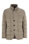 Fay Double-front Jacket In Beige