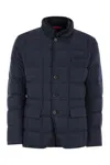 Fay Double-breasted Down Jacket Clothing In Blue