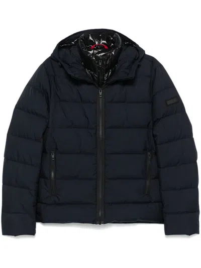 Fay Double-front Down Jacket In Blue