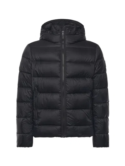 FAY DOUBLE-FRONT DOWN JACKET IN CALENDERED POPLIN