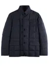 Fay Double Front Down Jacket With Water-repellent Treatment In Blue