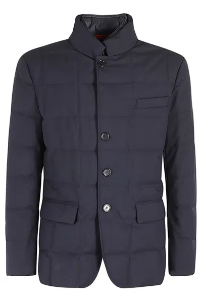 Fay Double Front Jacket In Blue