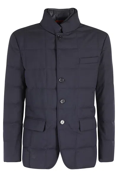 Fay Double Front Jacket In Blue