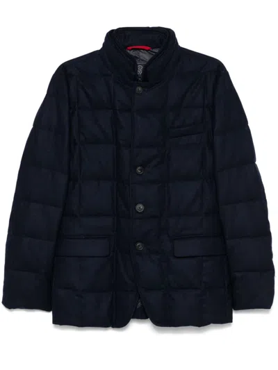 Fay Double-front Jacket In Blue
