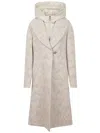 Fay Double-front Mohair Wool Coat With Removable Hood In Neutral
